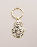 Hamsa Protection Keychain