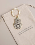 Hamsa Protection Keychain