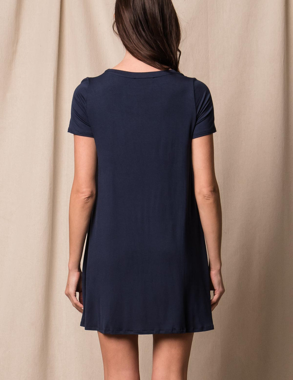 Bamboo Short Sleeve Tunic Dress