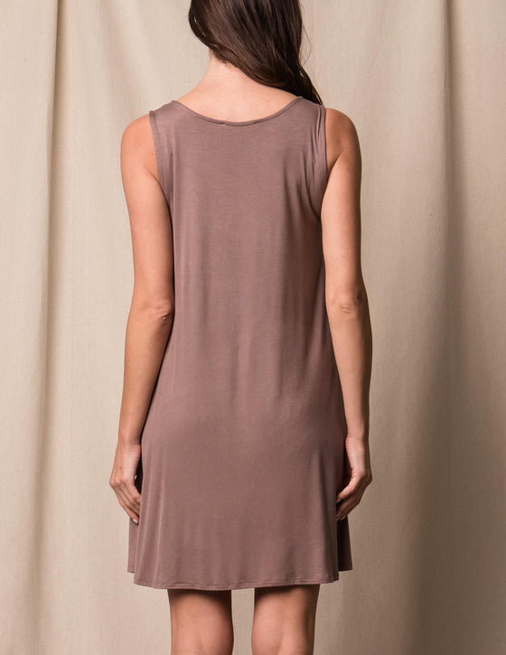 Bamboo Short Sleeve Tunic Dress