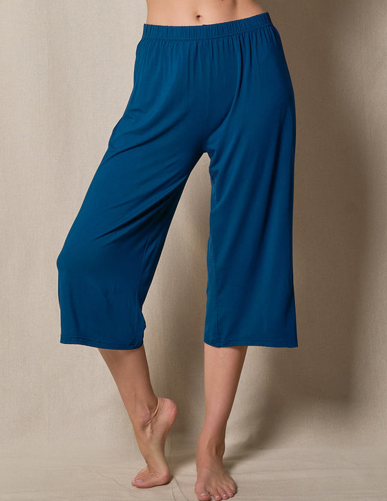 Bamboo Capri Pajama Pants - English Ivy
