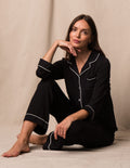 Bamboo Classic Pajama Set - Black