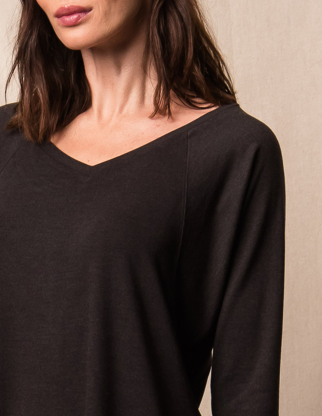 Soft Touch Bamboo A-Line Tunic - Black