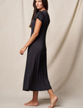 Bamboo Maxi Sleep Dress - Black