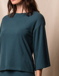 Soft Touch Bamboo Flare Top - Deep Sea