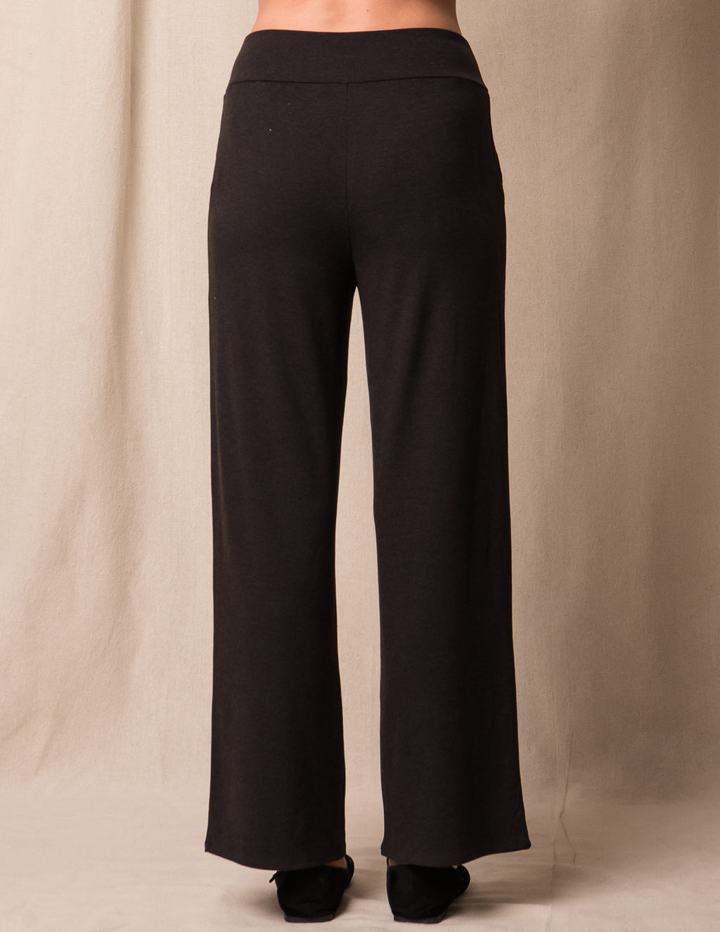 Soft Touch Bamboo Pocket Pants - Black
