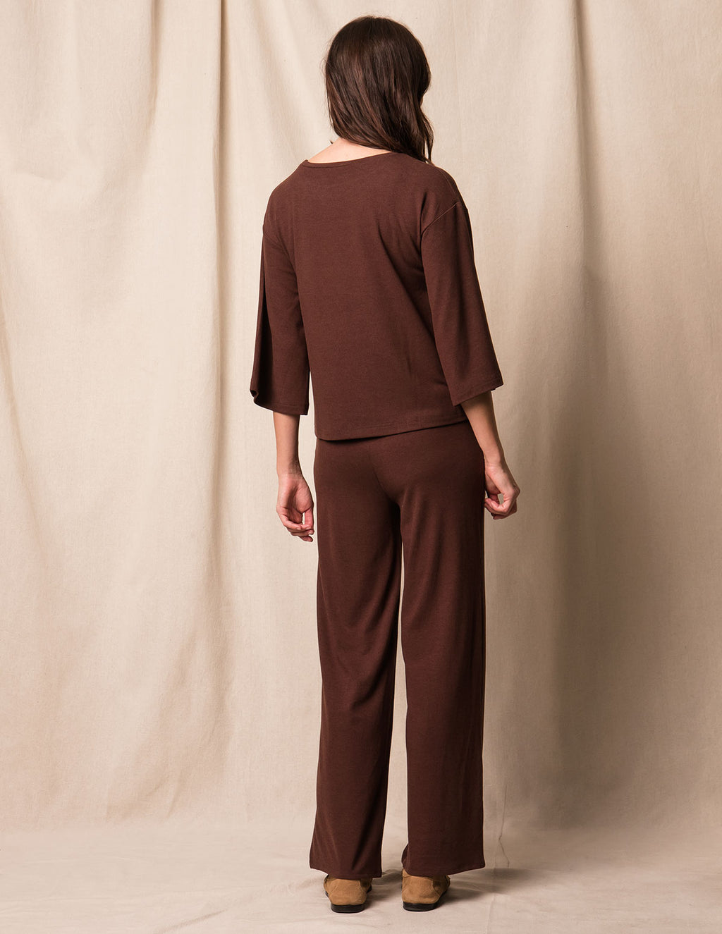 Soft Touch Bamboo Pocket Pants - Espresso