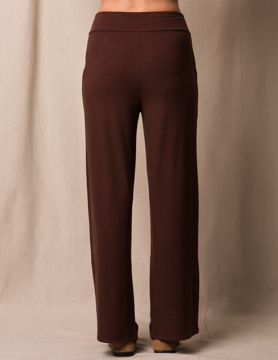 Soft Touch Bamboo Pocket Pants - Espresso