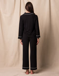 Bamboo Classic Pajama Set - Black
