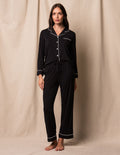 Bamboo Classic Pajama Set - Black