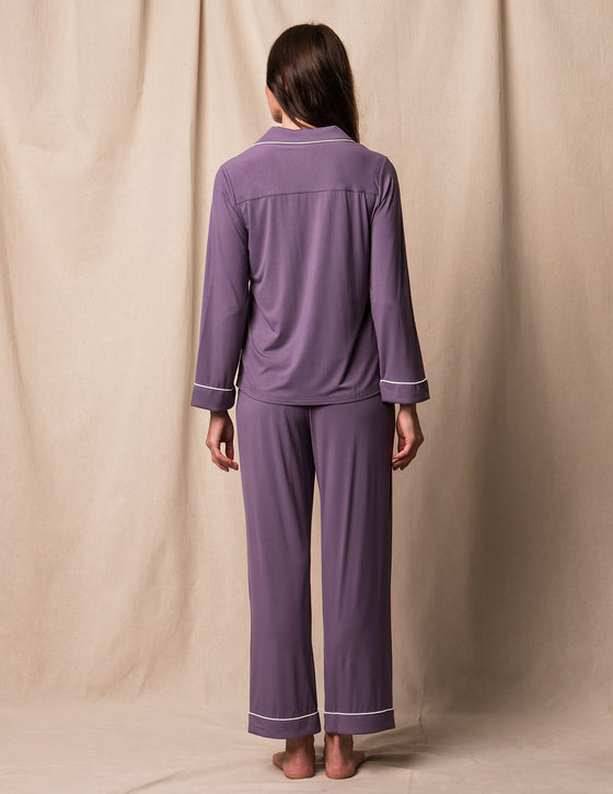 Bamboo Classic Pajama Set - Purple Heather