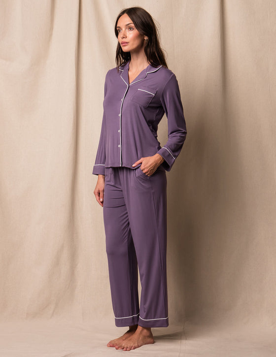 Bamboo Classic Pajama Set - Purple Heather