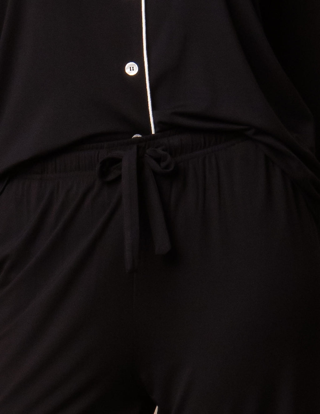 Bamboo Classic Pajama Set - Black