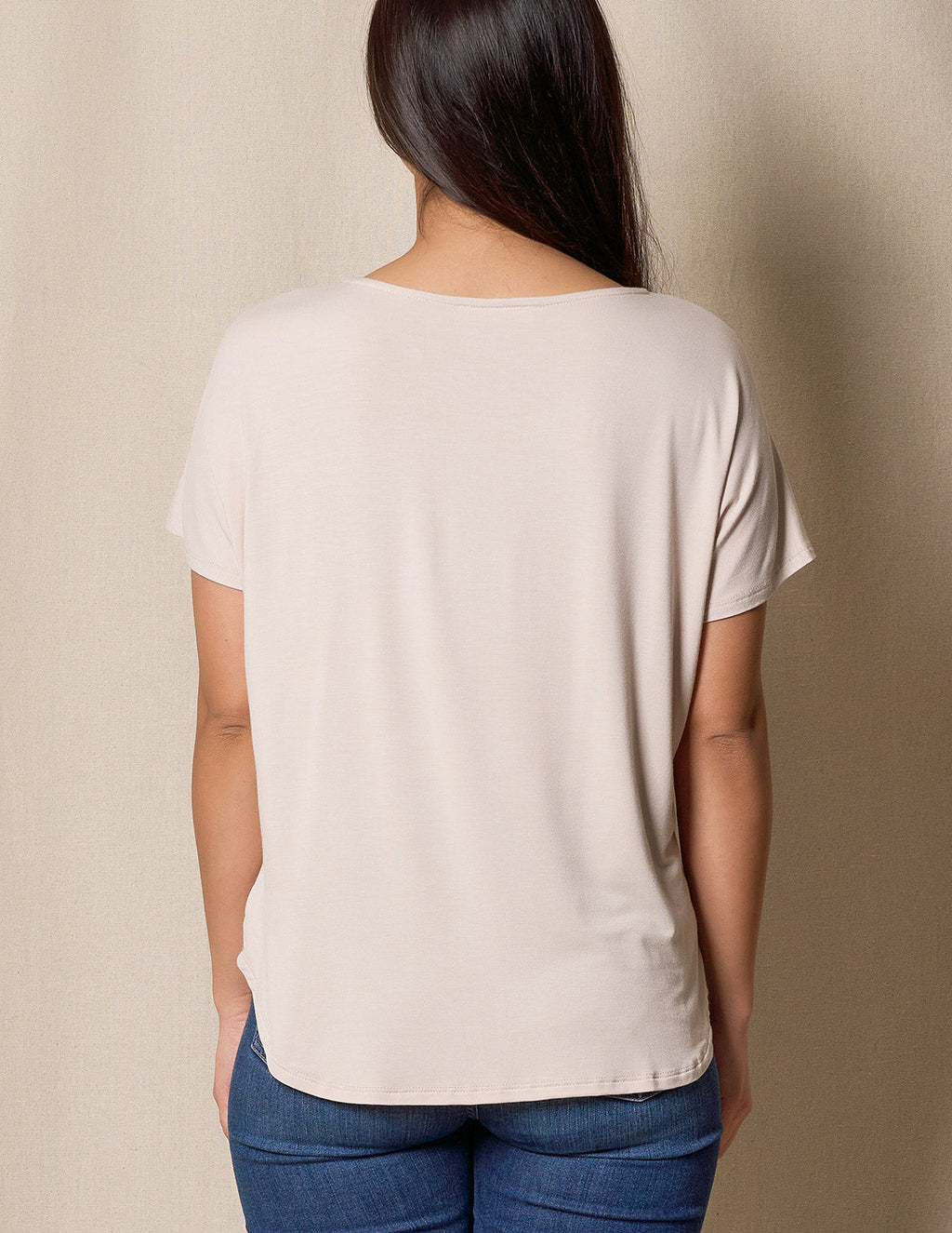 Bamboo Dolman Tee - Sandshell - Medium and Large Only