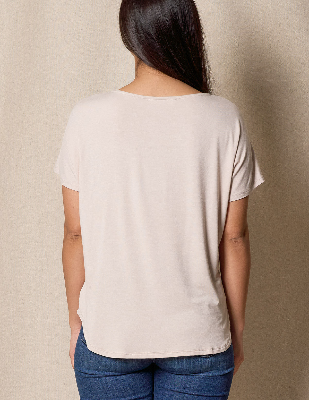 Bamboo Dolman Tee - Sandshell - Medium and Large Only