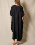 Linen / Bamboo Caftan - Black