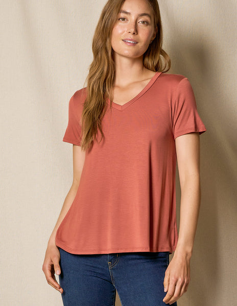 Bamboo V-Neck Tee — Sivana