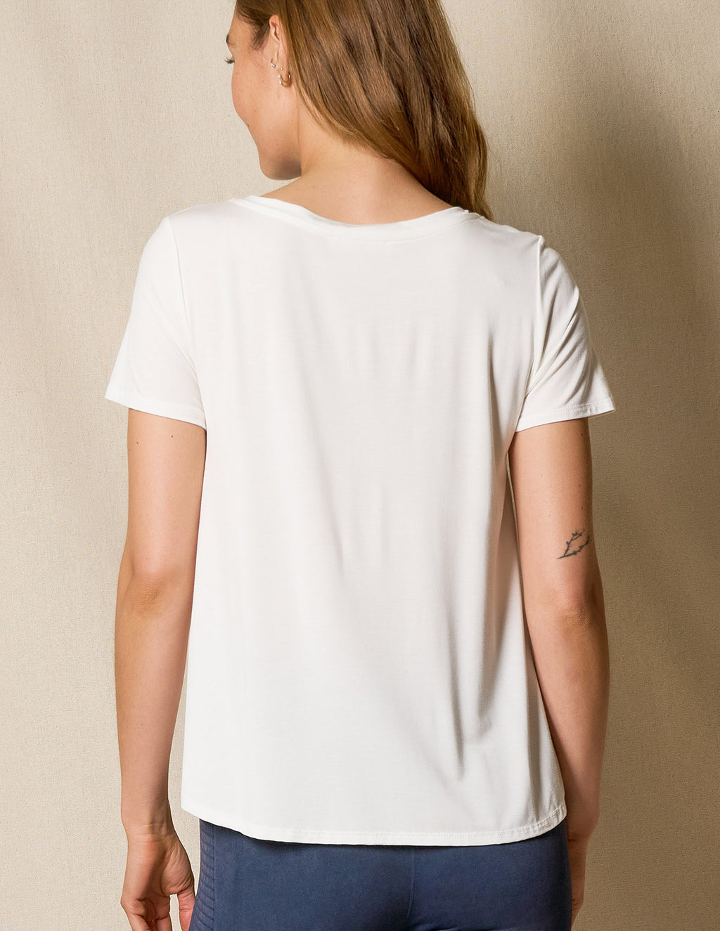 Bamboo Relaxed Tee - Soft White
