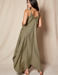 Linen / Bamboo Sundress - Army
