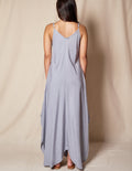 Linen / Bamboo Sundress - Stone Blue