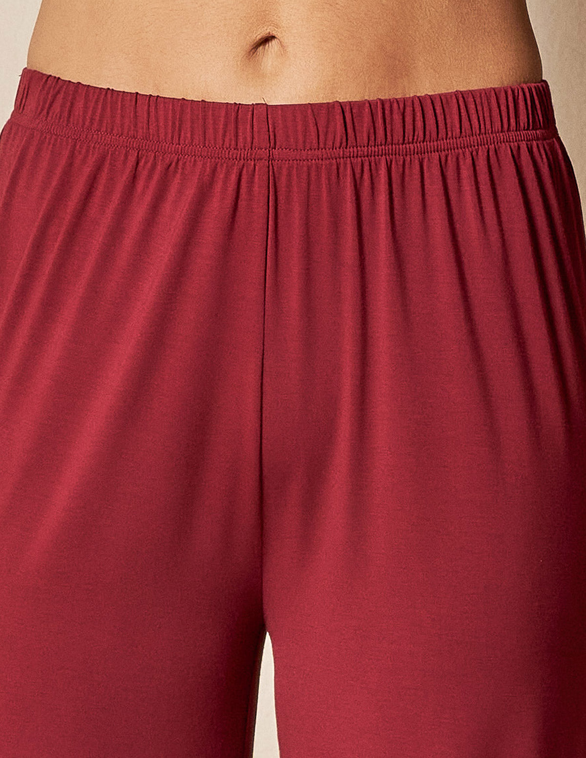 Bamboo Capri Pajama Pants - Burgundy - XL and 2XL Only