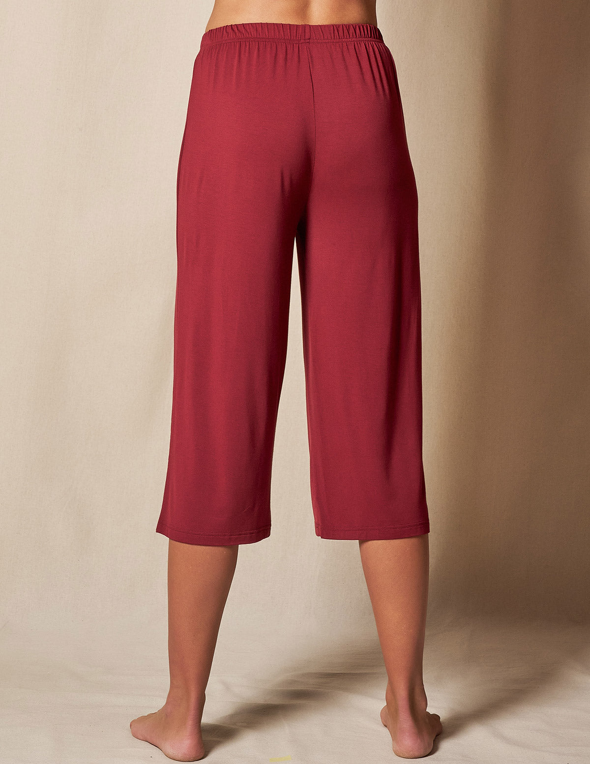 Bamboo Capri Pajama Pants - Burgundy - XL and 2XL Only