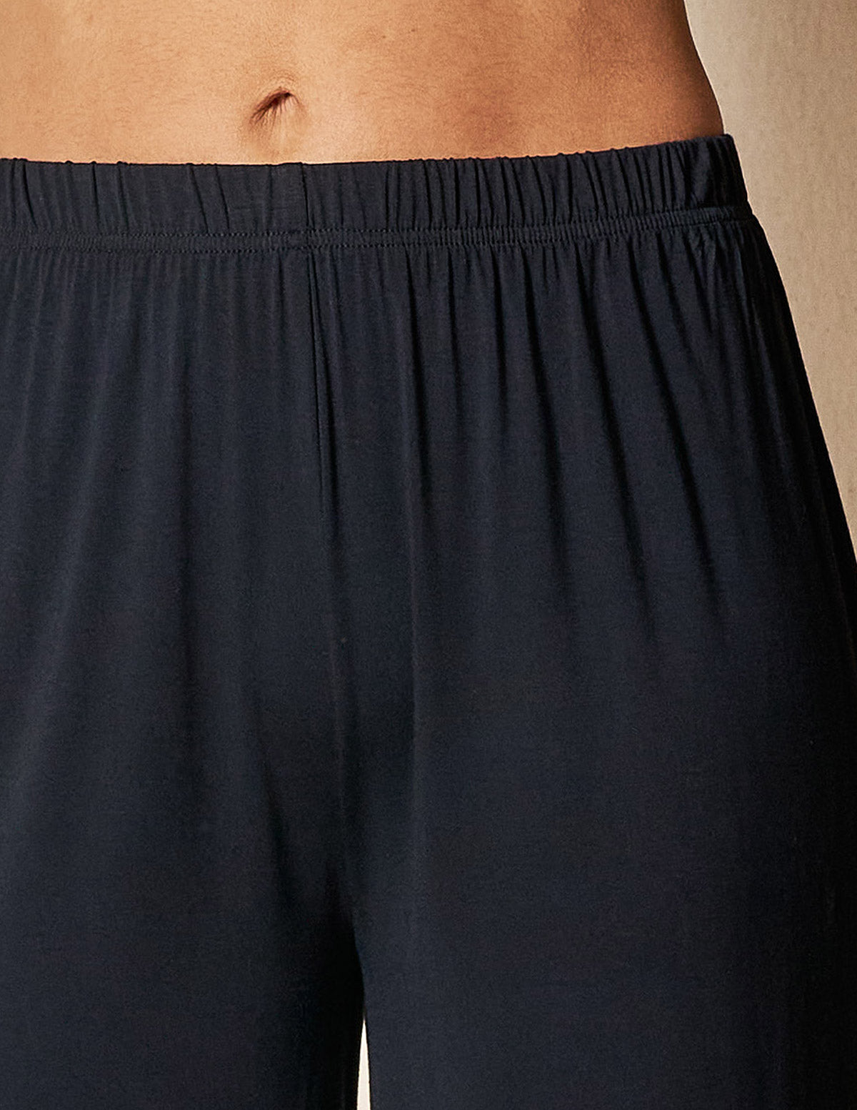 Bamboo Capri Pajama Pants - Black