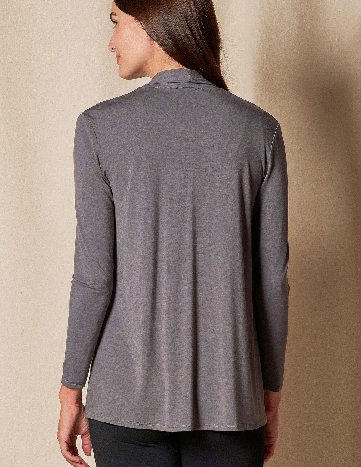 Bamboo 240 Banded Front Jacket - Grey