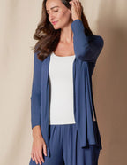 Bamboo Yoga Wrap - Shorter Length - Navy