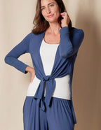 Bamboo Yoga Wrap - Shorter Length - Navy