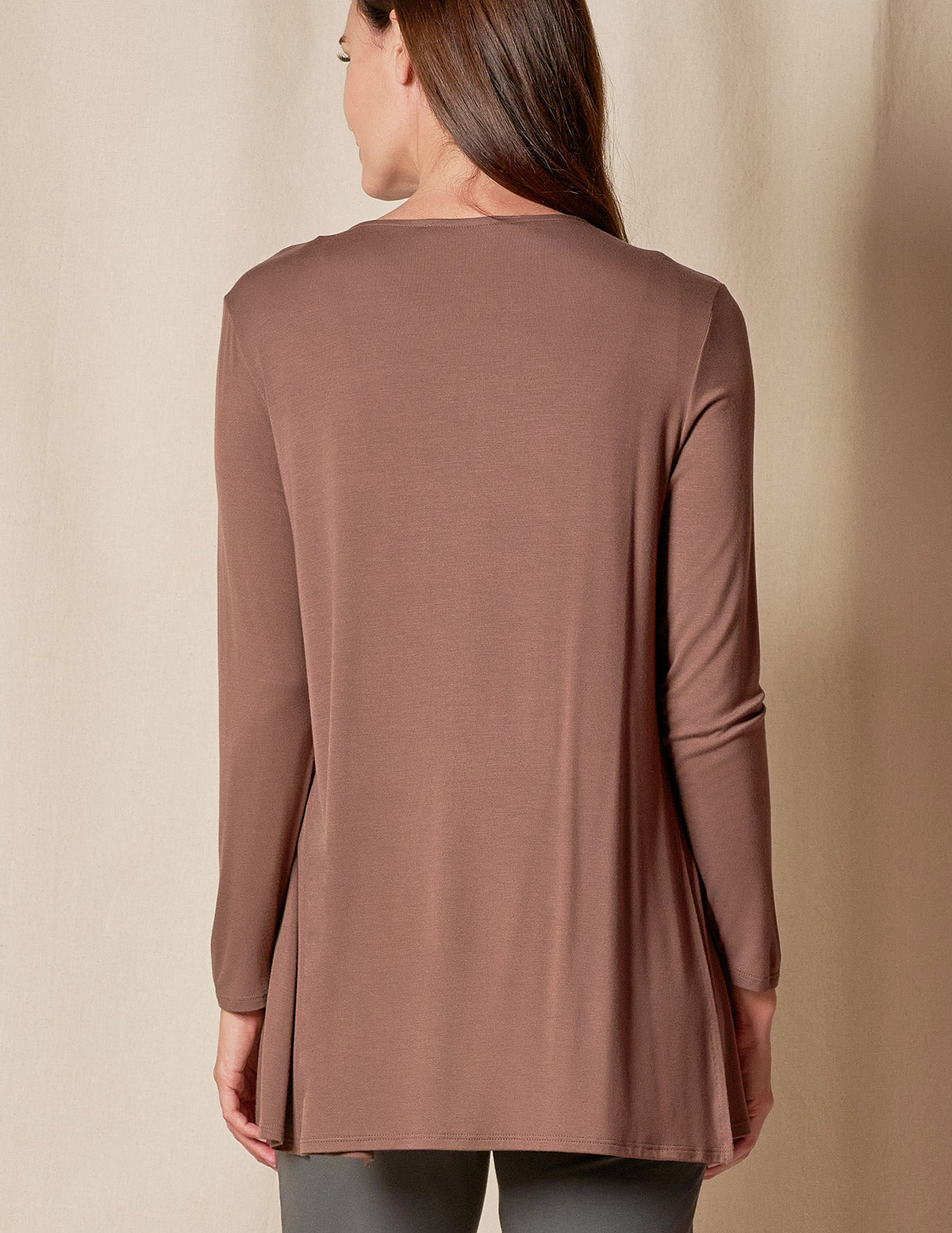 Bamboo Yoga Wrap - Shorter Length - Chocolate