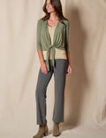 Tied & Timeless: Cozy Shrug & Sleek Fit for the Road