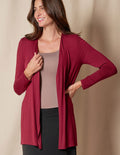 Bamboo Yoga Wrap - Shorter Length - Burgundy