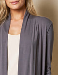 Bamboo 240 Banded Front Jacket - Grey