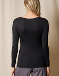 Bamboo Double Front Top - Black
