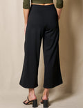 Bamboo Ponte Cropped Pants - Black