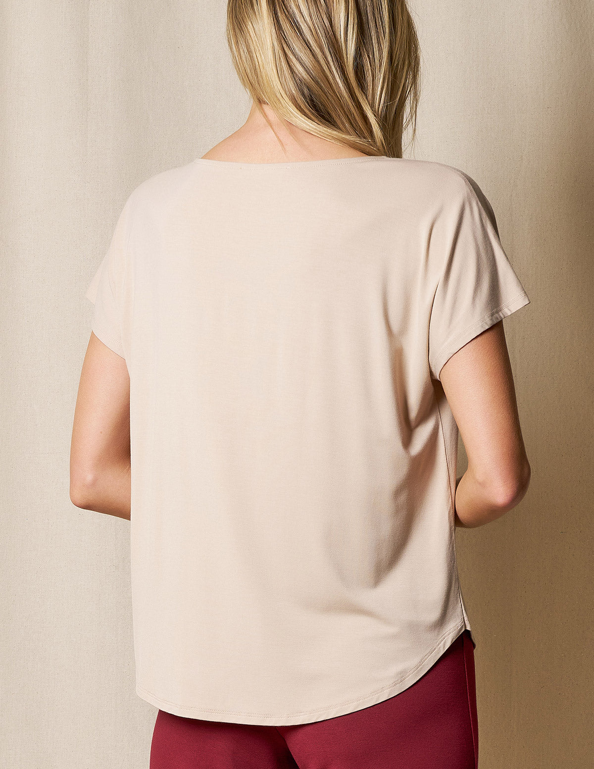 Bamboo Dolman Tee - Almond - Small and 2XL Only