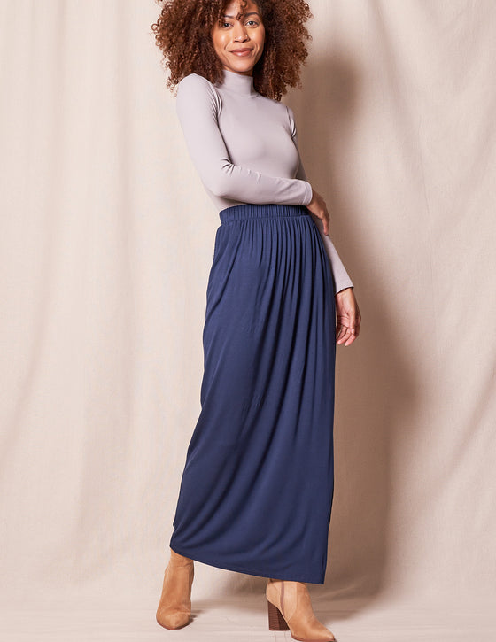 Timeless Favorite Chiffon Maxi Skirt in Dusty Blue - Retro, Indie and  Unique Fashion