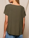Bamboo Dolman Tee - Olive