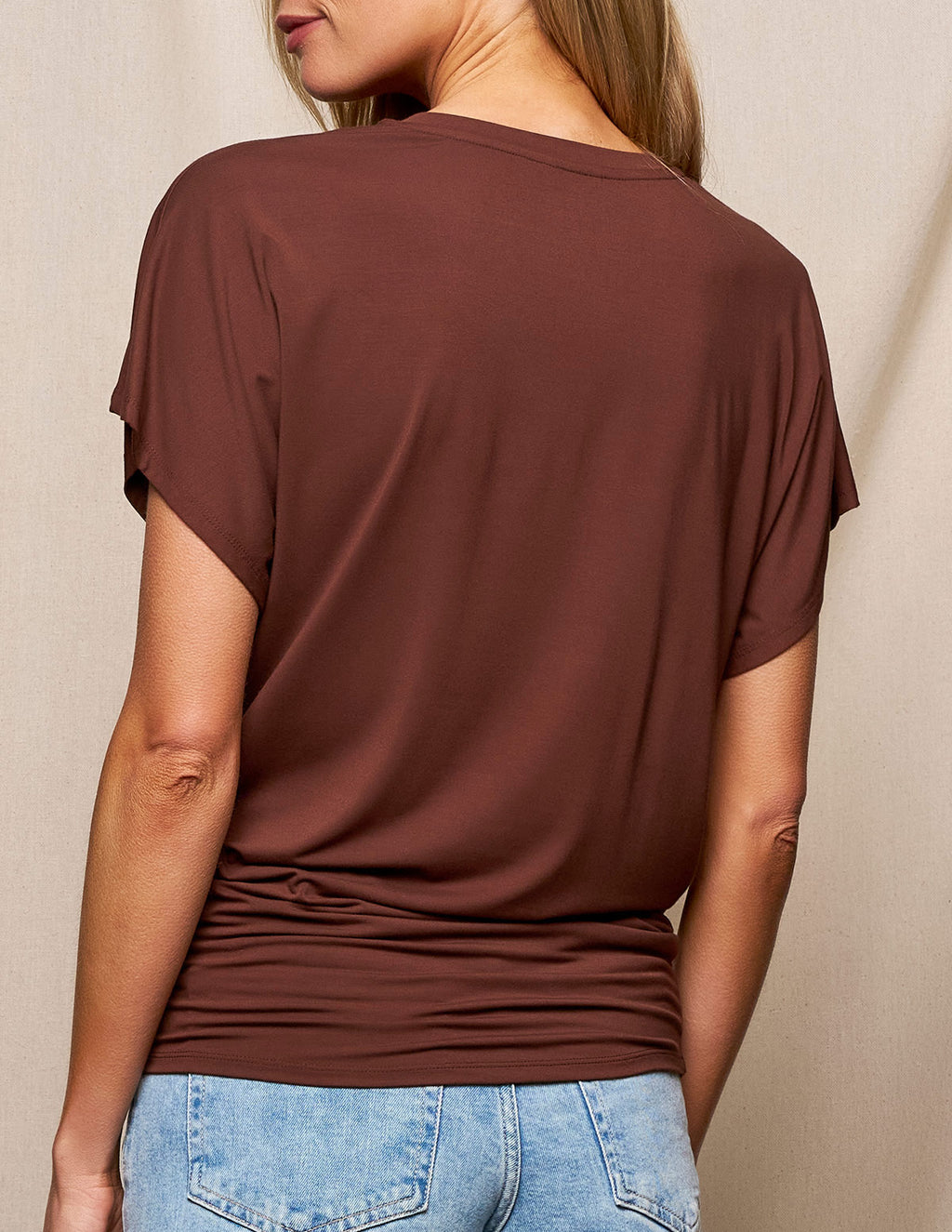 Bamboo Dolman Tunic - Cocoa