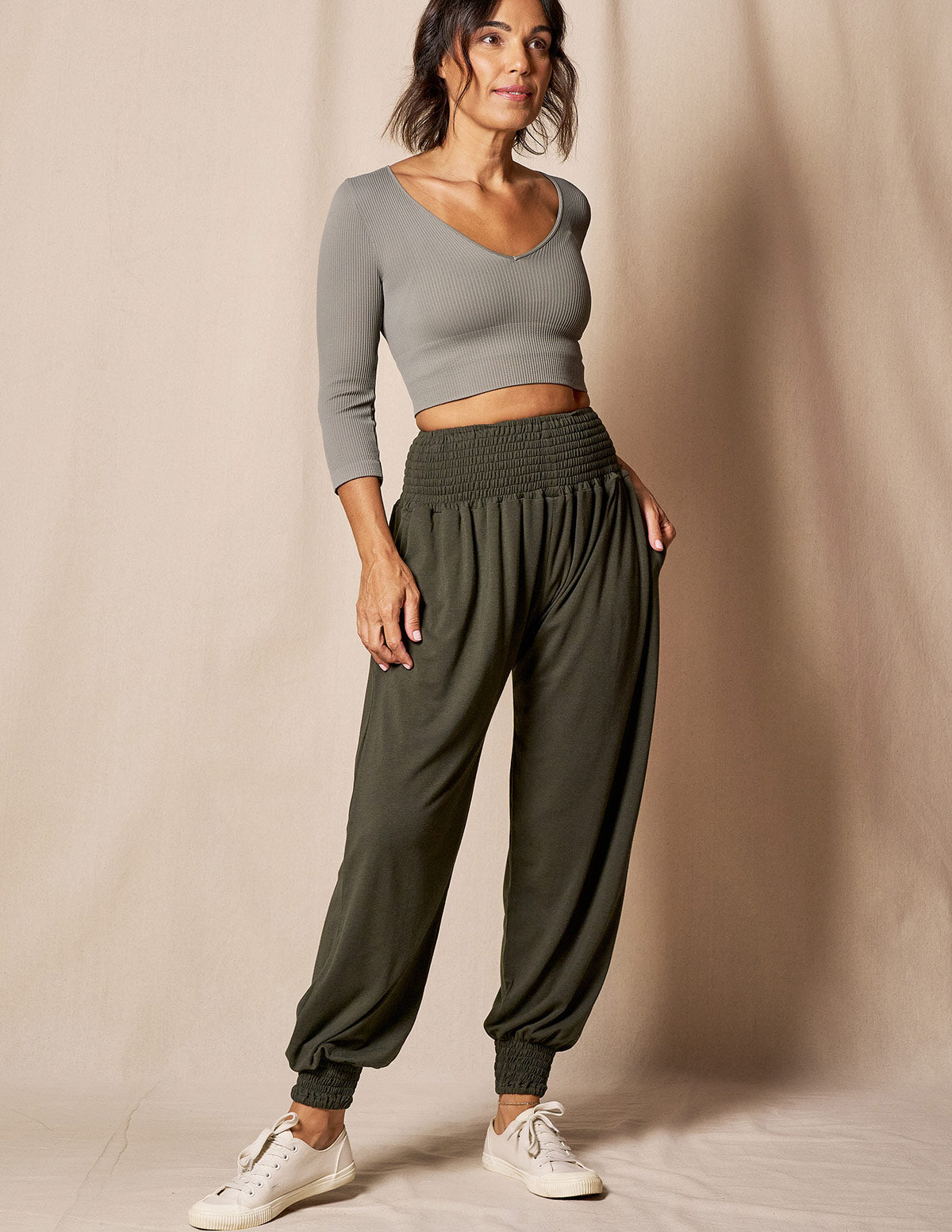 Bamboo / Organic Cotton Taj Pocket Pants - Juniper- XL Only — Sivana