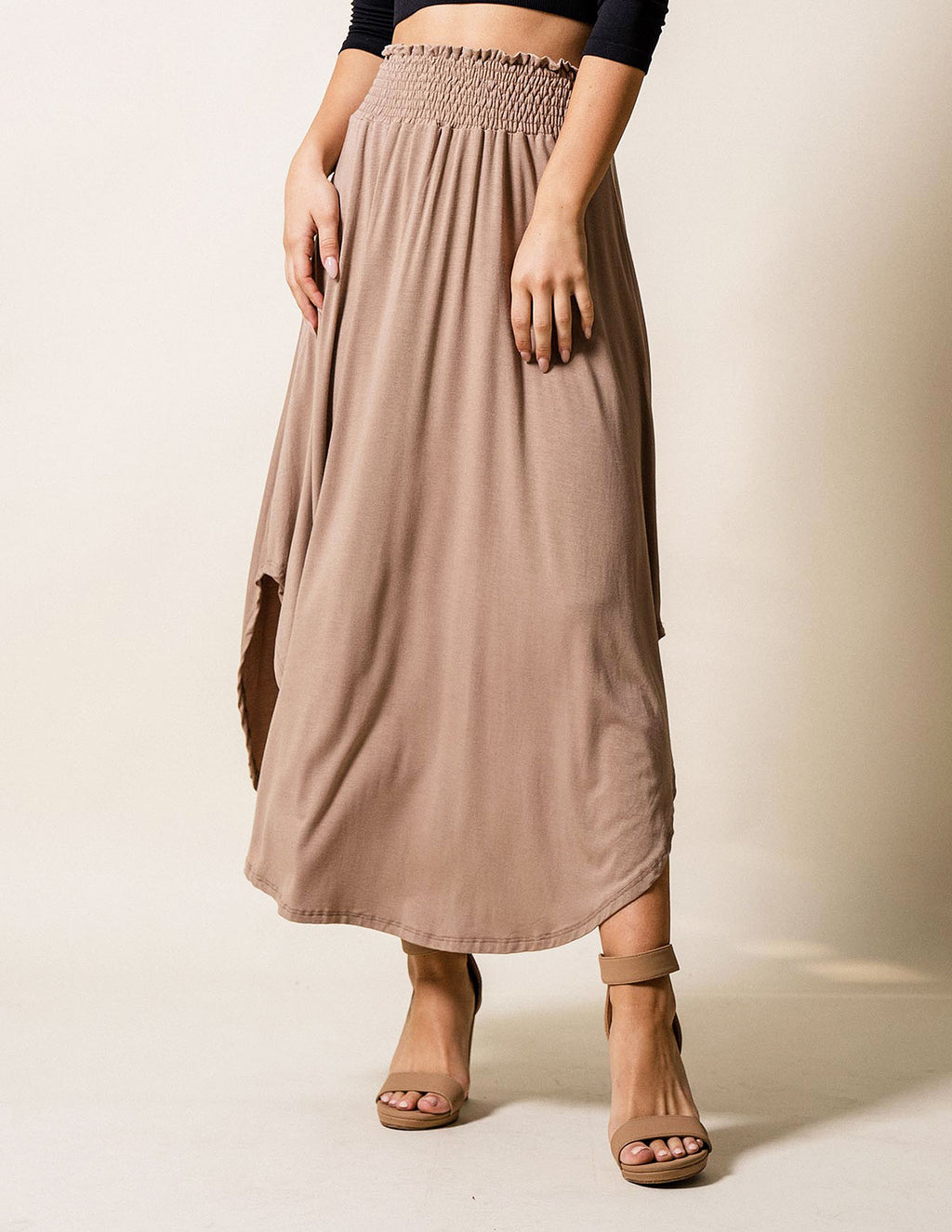 Bamboo Tulip Skirt - Cappuccino