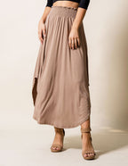 Bamboo Tulip Skirt - Cappuccino