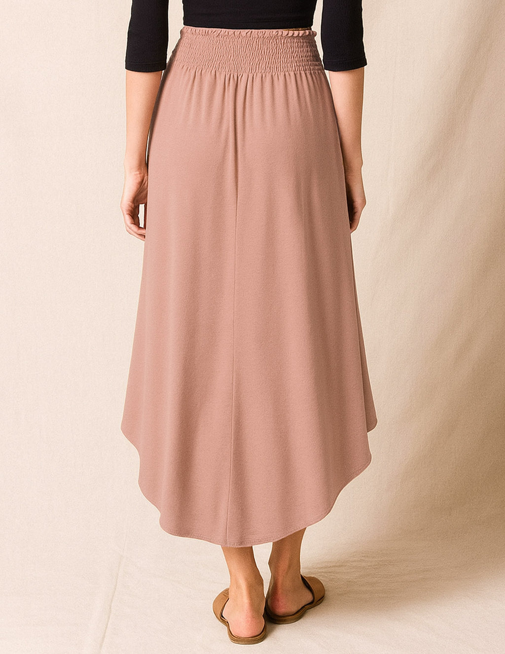 Bamboo Tulip Skirt - Camel