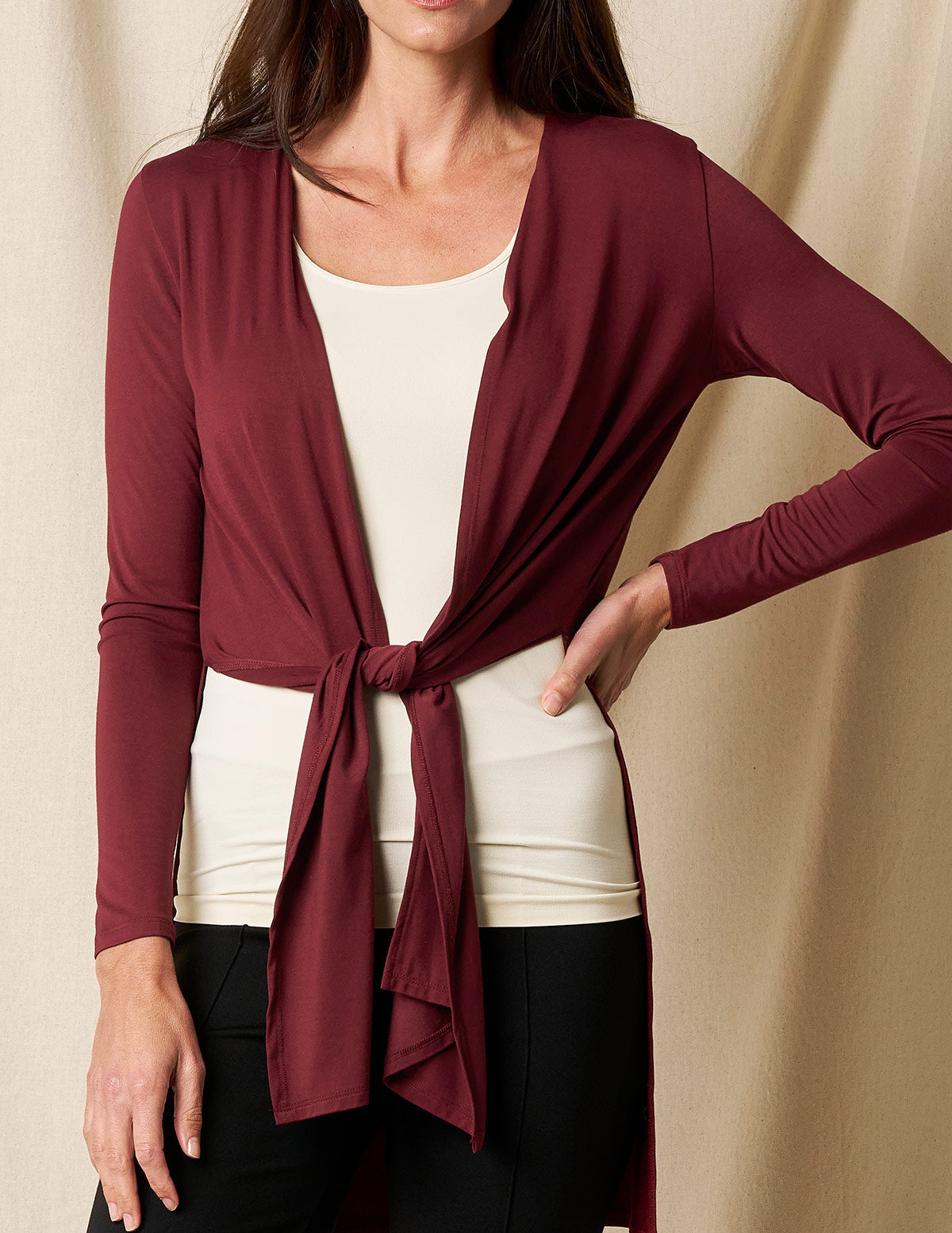 Bamboo Yoga Wrap - Cabernet