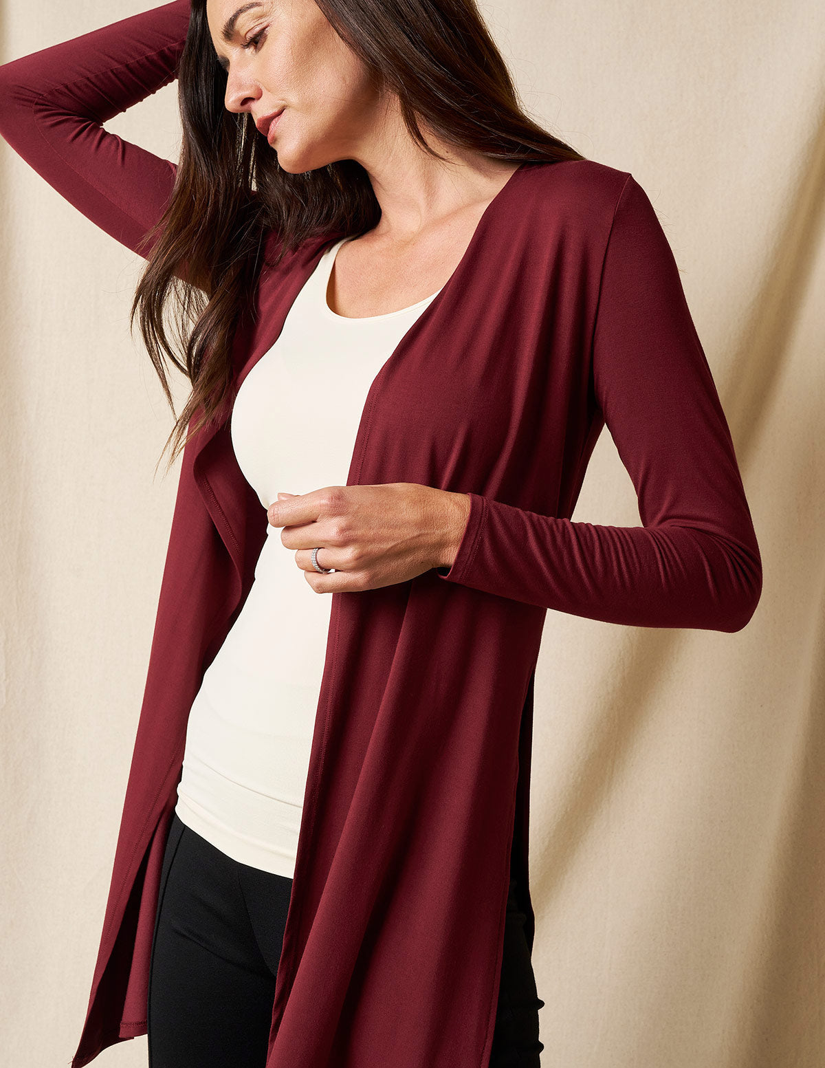 Bamboo Yoga Wrap - Cabernet