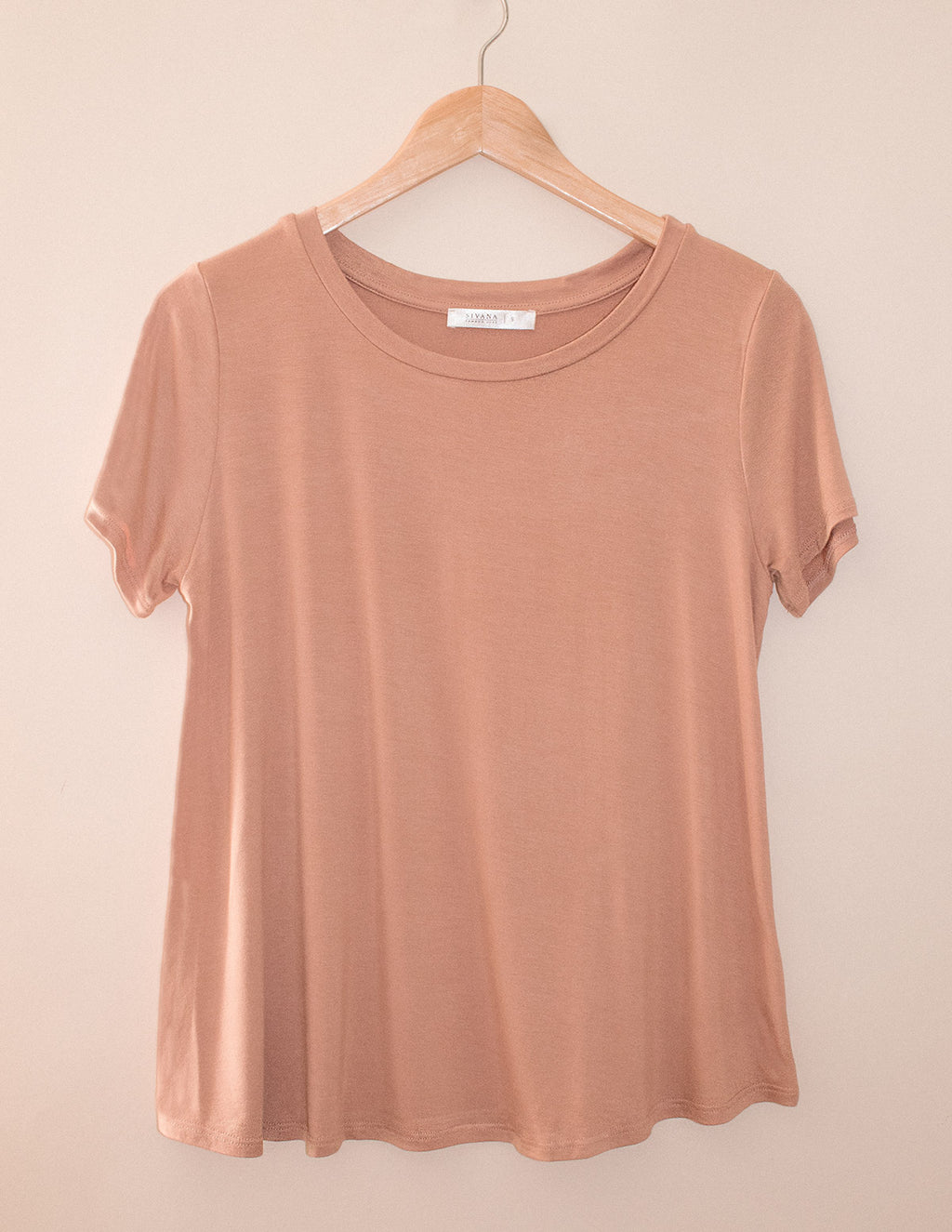 Bamboo Relaxed Tee - Camel