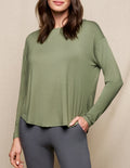 Bamboo Dolman Long Sleeve Tee - Sage