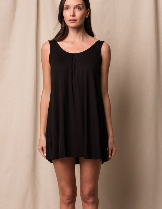 Bamboo Mini Sleep Dress Soft White / XL