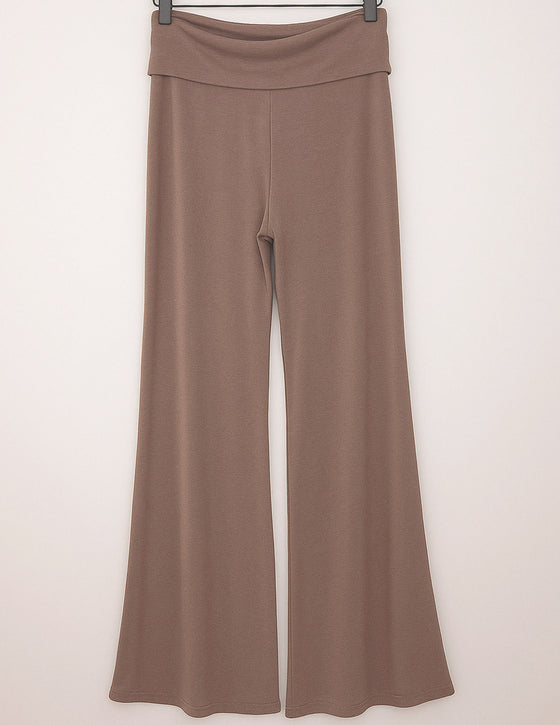 Bamboo Flare Pants - Mocha